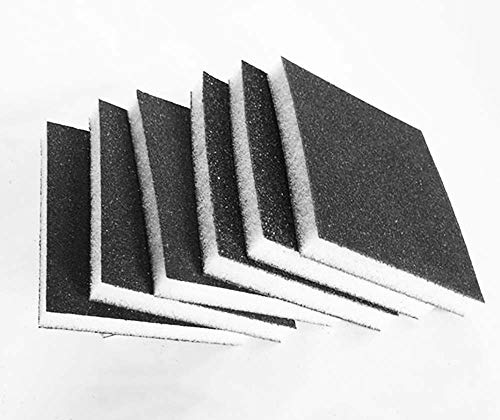 Sanding Sponges Black, Sanding Block Pad,Fine Grit Washable and Reusable Sand Sponge Kit, Great for Kitchen, home, Polishing furniture, plastic, metal, Car, wood, Painted surface - Thumbnail 4