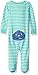 Carter's Boys' 2-Pack Cotton Sleep and Play, Grey/Blue, 3 Months