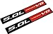 2 x (pair/set) Red Black Ford Coyote Engine Swap 5.0L V8 4951cc Fender Hook Trunk Emblem Badge for Ford Mustang & F150