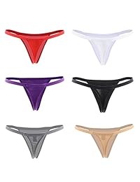 Closecret - Pañales de algodón para mujer, 6 unidades, con cuerdas en G en 6 colores