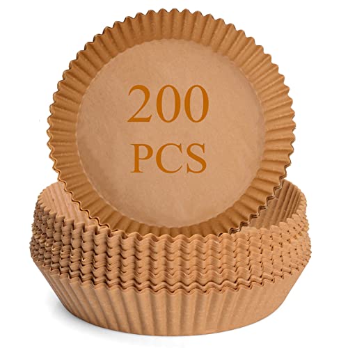 HANAMO Air Fryer Papers 200 PCS Air Fryer Disposable Paper Liner