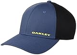 Oakley Men's Silicon Bark Trucker 4.0 Cap, Small/Medium, Blue Indigo