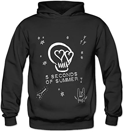 5 Seconds Of Summer Skull Logo Printing Fashion Logo Hoodies For Women