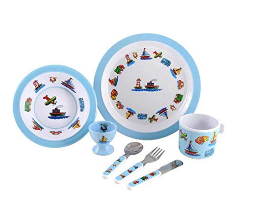 Trucks,Boats & Planes 7 Piece Melamine Gift Set
