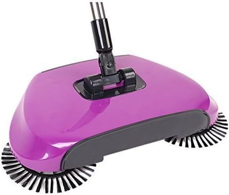 3 in 1 Automatic Push Sweeper Broom Without Electricity Dustpan , Lazy Household Sweeping 360 Degree Rotating Machine Cleaner Robort