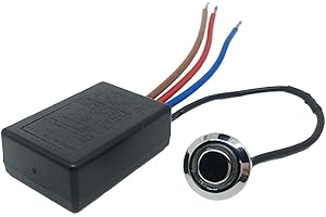 SundiooK LD-600S 3-Way Touch Dimmer Switch LED Lamps 3-25W 120V, ON/OFF & Dimmable Function, ABS Material, 48.2 x 32 x 16mm, 
