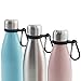 Sunsella Silicone Water Bottle Carrier with Carabiner (2 Pack)