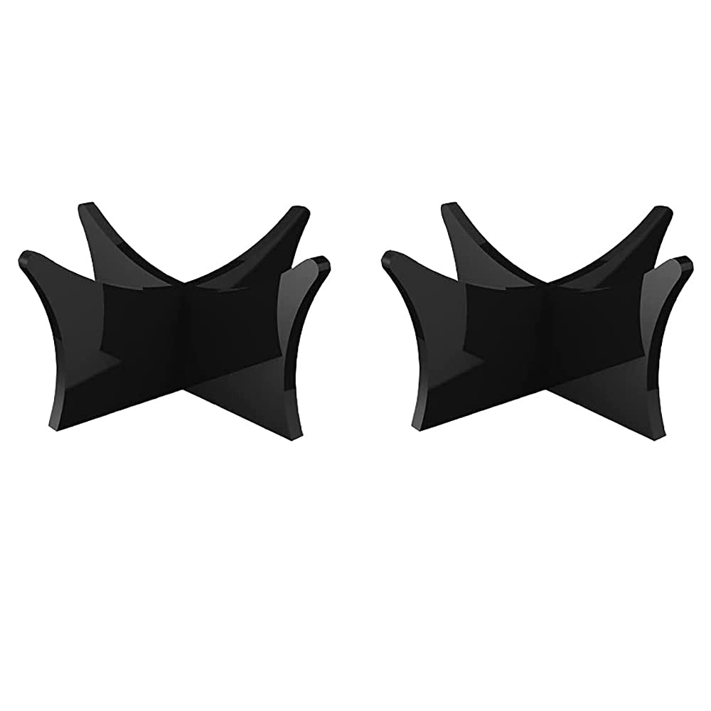 Hsthe Sea Acrylic Ball Display Stand Multi-Function Tee, 2PCS Soccer Display Stand, Support Base Ball Stand, Home or Office Decoration for Sports Lovers