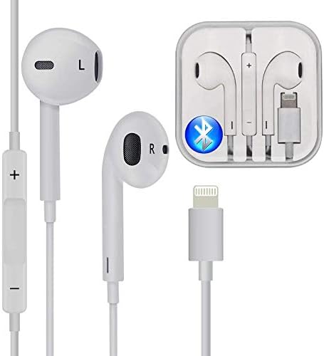 Earbuds/Earphones/Headphones FUELUS Wired/Noise Isolating Earplugs Stereo Bass Headphones with Built-in microphones & Volume Control Compatible iPhone Xs/XS Max/XR/X/8/8 Plus/7/7Plus Earphones(white3)