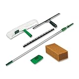 Unger PWK00 Pro Window Cleaning Kit w/8ft Pole, Scrubber, Squeegee, Scraper, Sponge (Misc.)