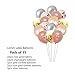 Birthday Decorations Rose Gold for Girls Women Happy Birthday Party Decorations 60pcs Banners Balloons Swirl Decorations with Paper Pompoms for 18th 19th 20th 21st 22nd 24th 25th 30th 40th