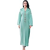 PolyJolly Handmade Bead Abaya Dress for Women Dubai Sadui Fancy Moroccan Kaftan Wedding Attire Collection