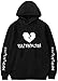 EmilyLe Unisex Hoodies Rapper RIP Xxxtentacion Hip Hop Sweatshirt(M,Heart Broken Black)