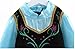 Uget Girls Frozen Snow Romance Long-sleeved Snowflake Snow Princess Dress Blue-8 Years