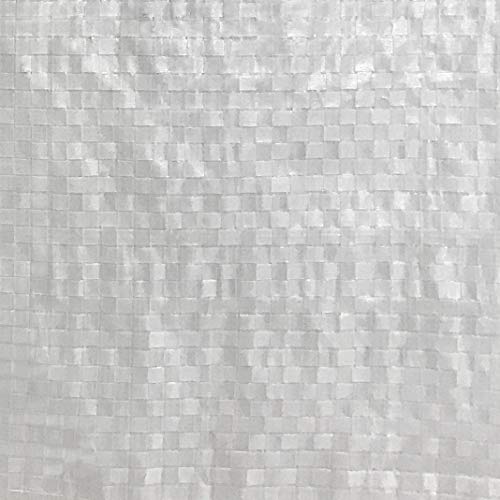 Reinforced Woven Plastic Poly Sheeting 10 Feet X 100 Feet, 6 Mil Nominal, White, Incredibly Durable, Tear Resistant, Top Quality Visqueen