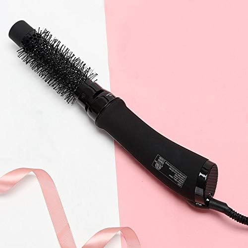 One Step Hot Hair Brush & Volumizer, 1000W 3-in-1 Styling Blow Dryer, Professional Ceramic Negative Ion Hot Brush with 360° Rotatable Cord and Soft Curls, Black