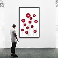 Framed Canvas Wall Art Beautiful Leaves Canvas Prints Home Artwork Decoration for Living Room,Bedroom - 16x24 inches