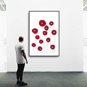 signwin Framed Canvas Wall Art Beautiful Leaves Canvas...