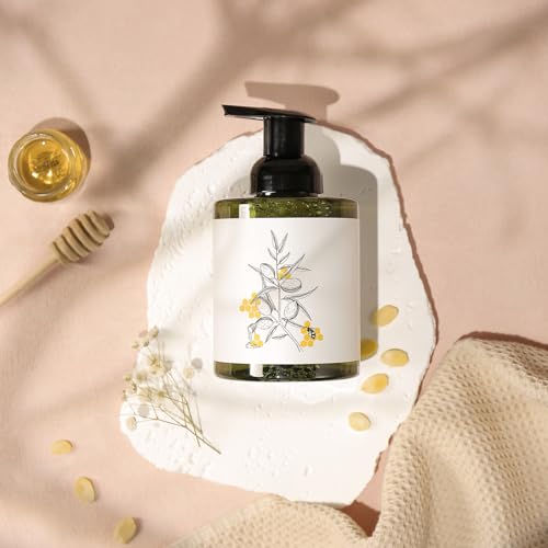 ROMIIE ZOI NATURA INDULGENCE FOAMING HAND SOAP – LUXURY HAND WASH SOAP FOR BATHROOM & KITCHEN – SOOTHING EUPHORIA OF HONEY & ALMOND – 500 ML / 16.8 FL OZ(PACK OF 2)