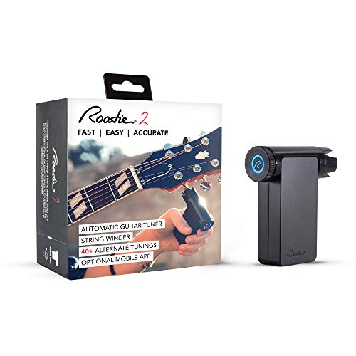 ROADIE 2 (2019) | Smart Automatic Guitar Tuner & String Winder | For All String Instruments (Electric, Acoustic & Steel Guitars, Ukulele, Banjo, Mandolin) | 40+ Alternate Tunings | USB Rechargeable - Thumbnail 3