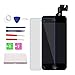 Nroech for iPhone 5C Screen Replacement Black with Home Button and Camera Full Assembly - 5C LCD Display Touch Digitizer - Repair Tools Kit and Tempered Glass Screen Protector