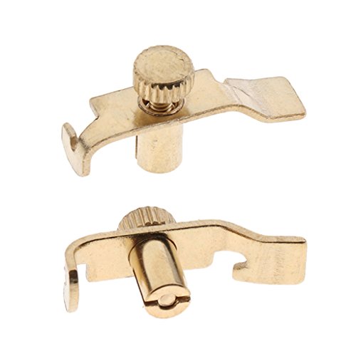Homyl 2 Pieces Replacement Erhu Fine Tuners Precision Erhu Fine-Tuning String Instrument Accessory - Golden