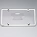 New Stainless Steel Slim Chrome Mirror Universal Fit License Plate Frame w/ Screw Caps - 4 Holes