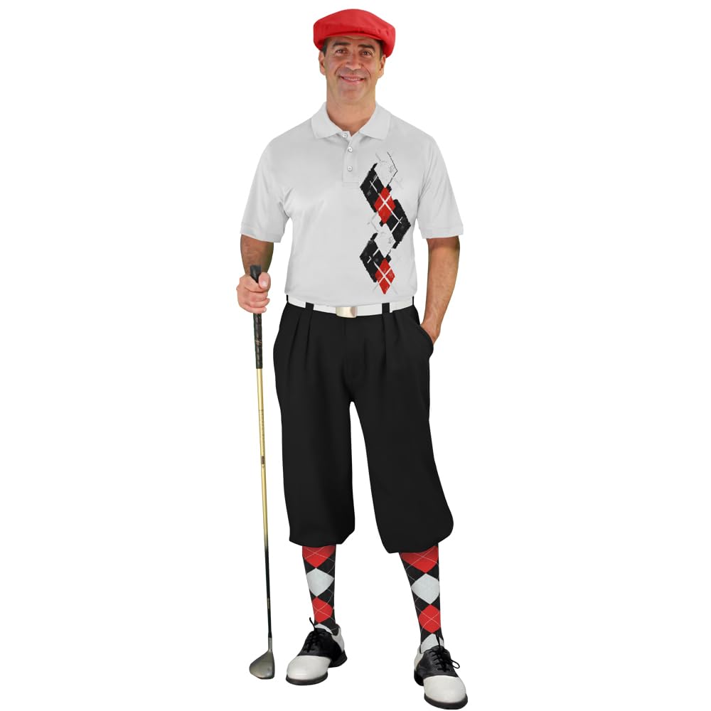 Argyle Paradise Outfit - Mens JJJJ: Black Red and