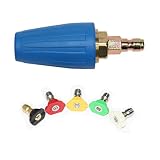 XZT 4.0 Pressure Washer Rotating Turbo Nozzle 4000 PSI 4 GPM with Spray Nozzle Tips Kit