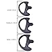 KEYBLU Universal Replacement Soft Silicone Open Ear Insert Earmould for Two Way Radio Earpiece Earmold Coil Tube Audio Kits UV-5R UV-B6 BF-888S UV-B5 (Black, 1 Pair Medium)