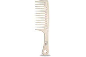 FUL: Curly Hair Products: Wide Tooth Comb for Afro, Curly, and Wavy Hair - Ideal Shower Comb for Detangling and Styling. Combs for women and also suitable as a mens comb