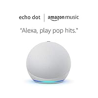 Echo Dot (4th Gen) and 6 months of Amazon Music Unlimited FREE w/ auto-renewal - Glacier White