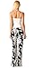 Popana Damask Palazzo Pants - Made In USA, Black, X-Large