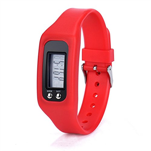 Kanzd New Sports Digital LCD pedometer Run Step Walking Distance calorie Counter Watch Bracelet (G)