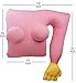 The Original Girlfriend Pillow - Cute and Fun Wife, Companion or Cuddle Buddy - Body Pillow with Benefits - Funny Unique Gag Gift Idea - Body Pillow, Pink