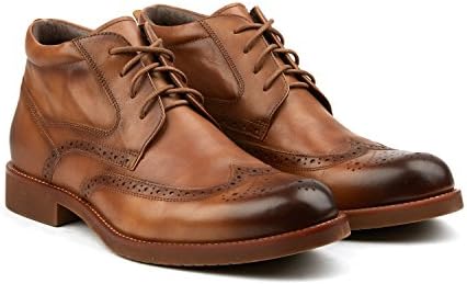 Vintage Foundry Mens Classic Wingtip Boot Tobacco 10