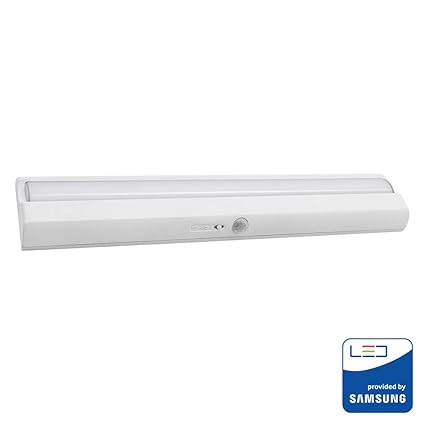 V-TAC 1.5W Bewegungsmelder LED Cabinet Light 4000K Neutralweiß AA Batteriebetrieben mit Klebestreifen für einfache Installati