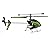 WlLtoys V911-1 2.4G 4CH RC Helicopter New Plug Green BNF