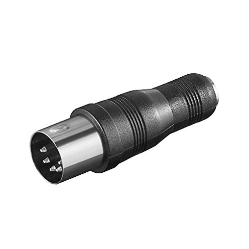 PremiumCord 3.5mm Jack Socket to DIN Male Adapter for Turntable Amplifier Radio