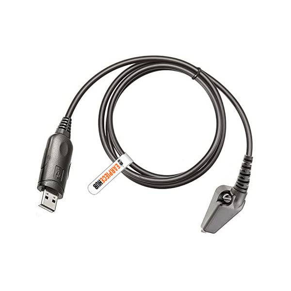 Earpiece Hub USB Programming Cable Cord Lead for Kenwood KPG-36 TK-190 TK-380 TK-981 TK-2140 TK-5220 NX-200 NX-300 Multi-pin Radio