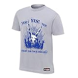 WWE Daniel Bryan Fight for Your Dreams Youth T-Shirt Silver Medium