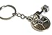 Weightlifting Plate + Dumbbell Keychain
