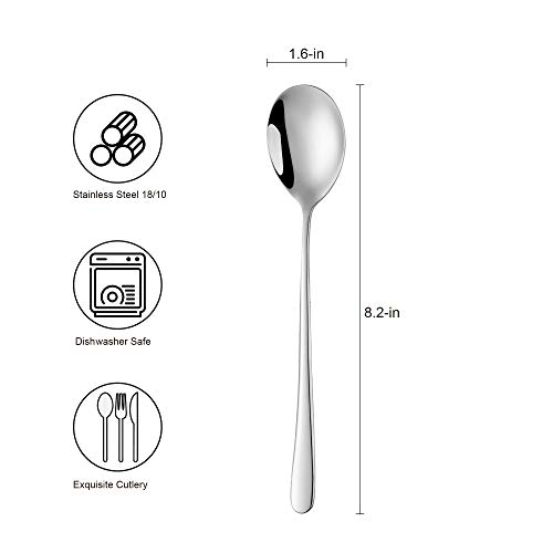 Dinner Spoon Set, Silver, Poylim - Image 3