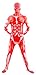 Sheface Muscle Spandex Full Bodysuit Zentai Hallowmas Costume (Medium, Muscle)
