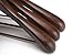 JS HANGER Wooden Suit Hangers, 3 Pack Extra-Wide Shoulder Wood Coat Hangers with Non Slip Pant Bar, Extra Smooth and Splinter Free Retro Finish