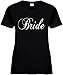 Signature Depot Women's Wedding Size M T-Shirt (BRIDE) Ladies Bridal Party Tee Shirt