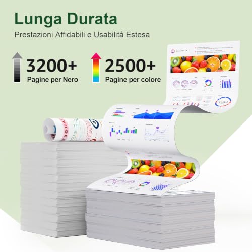 ONLYU 203X Toner Compatibile per HP 203X CF540X per HP 203A Toner M281fdw per HP Color Laserjet Pro Mfp M281fdw M254nw M254dw M281fdn M280nw M281cdw M254dn (Nero Ciano Magenta Giallo, 4-Pack)