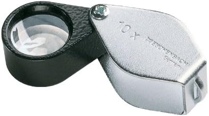 Eschenbach 1178-10 Aplanatic Folding Loupe Magnifier, 10x Magnification, 40 Diopter, 17mm Lens Diameter