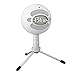Blue Snowball iCE USB Mic for Recording and Streaming on PC and Mac, Cardioid Condenser Capsule, Adjustable Stand, Plug and Play - White primary