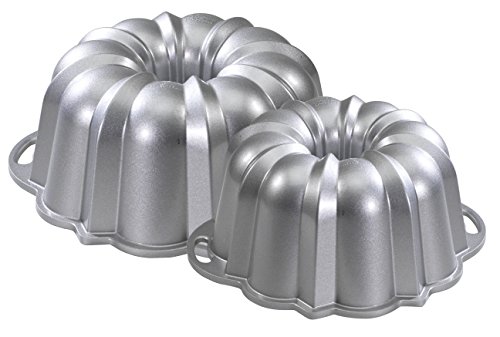 Set of 2 Nordic Ware Cake Anniversary Bundt Pans - 15 and 6 Cup